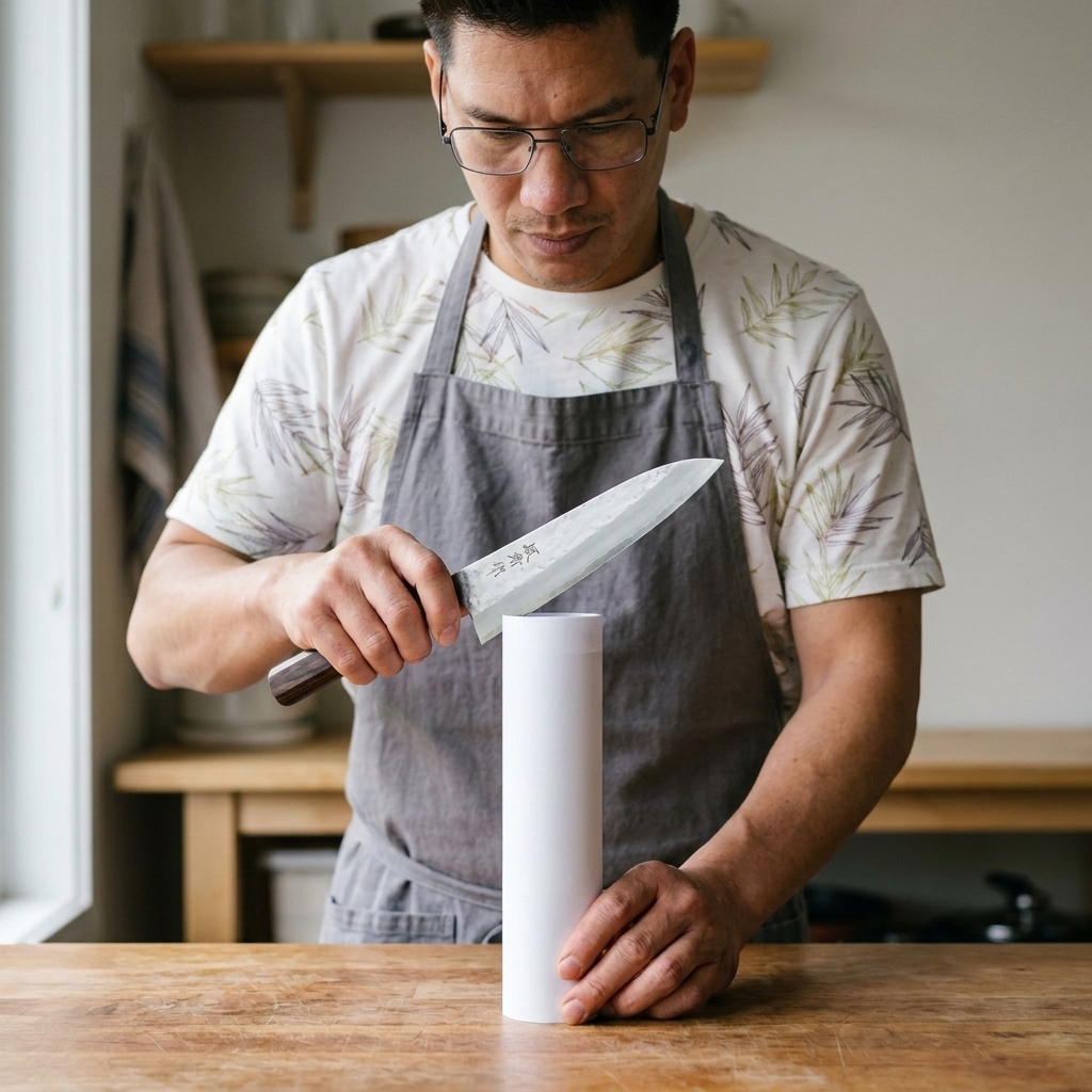 Papiertest mes scherpte